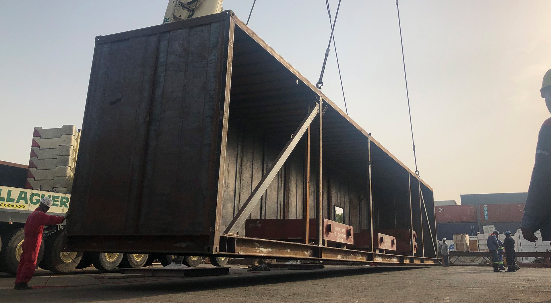 shipping container load testing Dubai